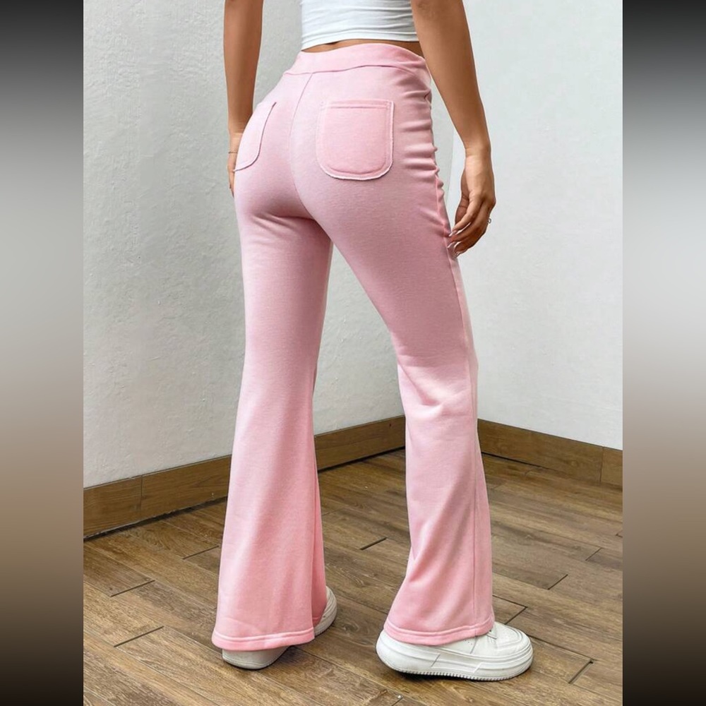 SHEIN flare leg sweatpants 💗